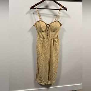 Yellow floral romper